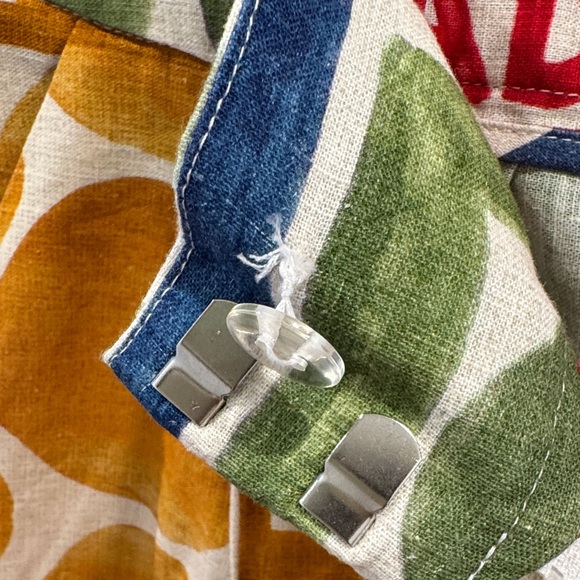 Anthropologie Colorblock Wide Leg Pants — Green, Blue, Red, Mustard & Cream - Picture 4 of 4